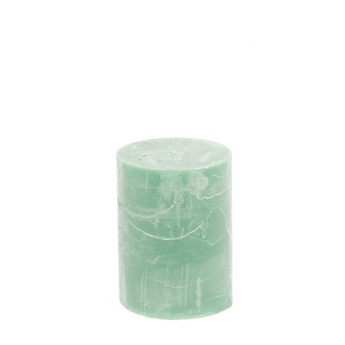 Artikel Durchgefärbte Kerzen Hellgrün 60x80mm 4 St