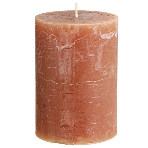 Artikel Durchgef&auml;rbte Kerzen Karamell, Stumpenkerzen 85&times;120mm, Gem&uuml;tliches Ambiente, 2er-Set