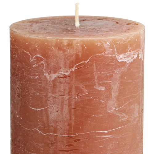 Artikel Durchgef&auml;rbte Kerzen Karamell, Stumpenkerzen 85&times;120mm, Gem&uuml;tliches Ambiente, 2er-Set