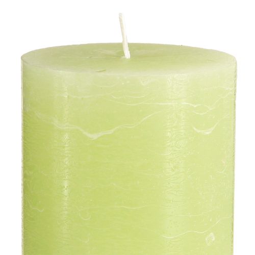 Artikel Langlebige Lime-Grün Stumpenkerzen 85×150 mm, 2er-Set – Energievolles Dekolicht