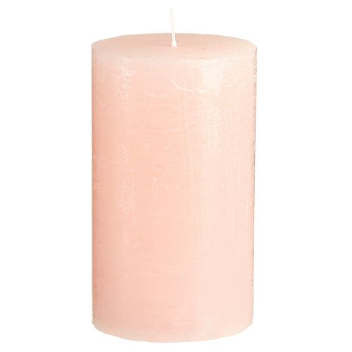 Artikel Durchgefärbte Stumpenkerzen Hellrosa 70×120mm 4er-Set für Dekoration und Events