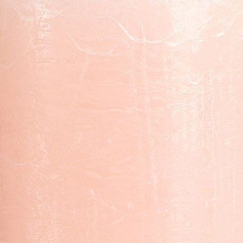 Artikel Durchgefärbte Stumpenkerzen Hellrosa 70×120mm 4er-Set für Dekoration und Events