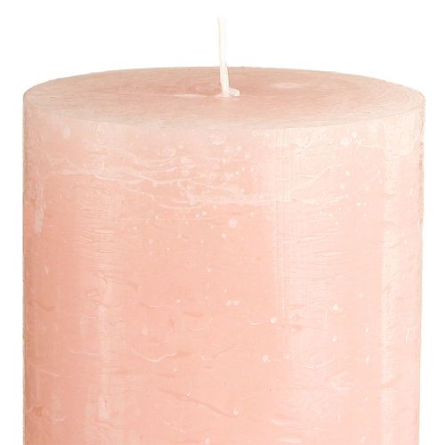 Artikel Durchgefärbte Kerzen Rosa Stumpenkerzen Hellrosa 85×150mm 2 St