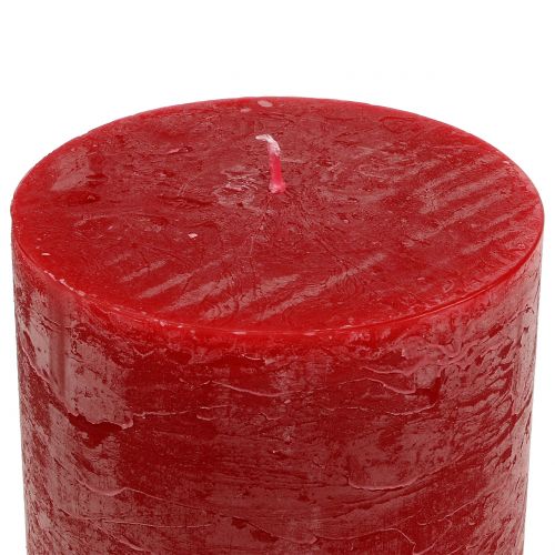 Artikel Durchgefärbte Kerzen Rot 50x100mm 4 St