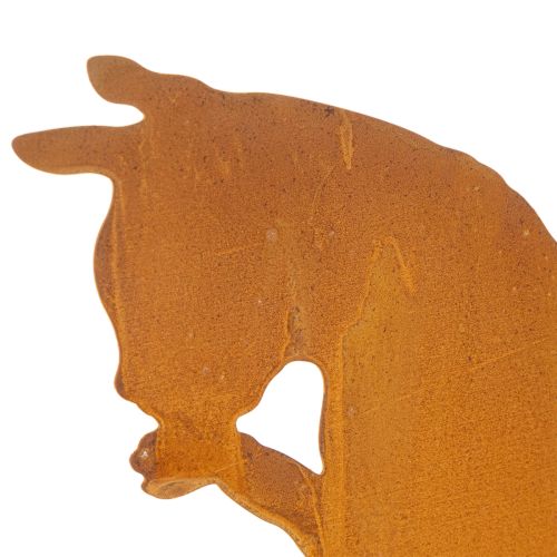 Edelrost Deko Katze Rostdeko zum Hängen 24,5cm | Floristik21.de