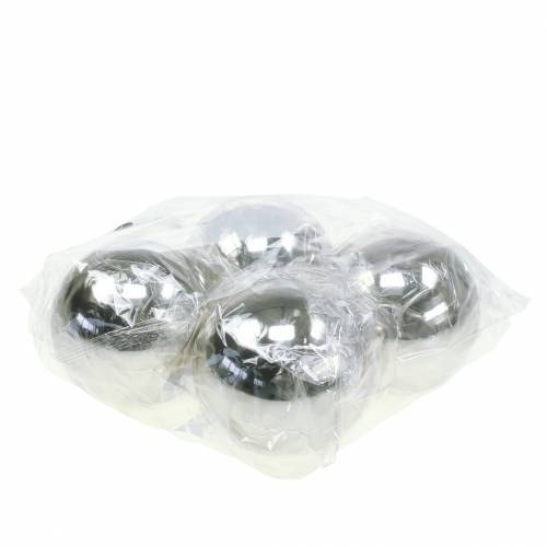 Artikel Deko-Kugel Edelstahl Silber Ø10cm 4 St