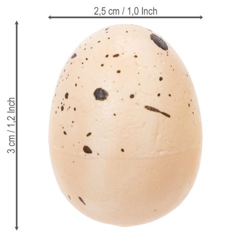 Artikel Natürlich gesprenkelte Ostereier 3cm im 24er-Set für vielseitige Frühlingsdekoration