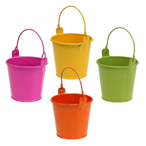 Eimer bunt Ø8cm H7,5cm 12St