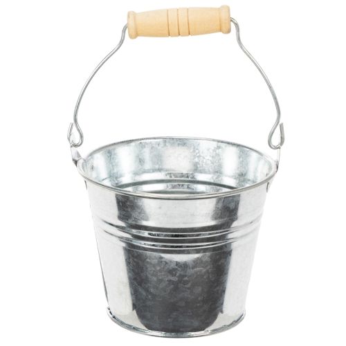 Eimer Ø10cm H8cm 10 St. Zink glänzend einkaufen | Floristik21.de
