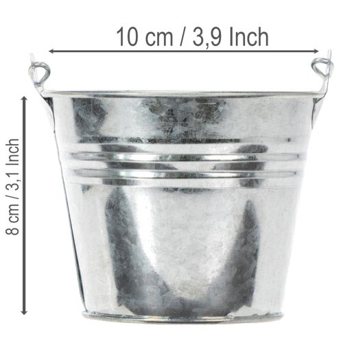 Eimer Ø10cm H8cm 10 St. Zink