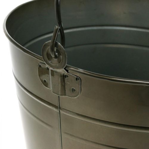 Metallgefäß, Pflanzeimer, Metalldeko Ø27cm H25cm