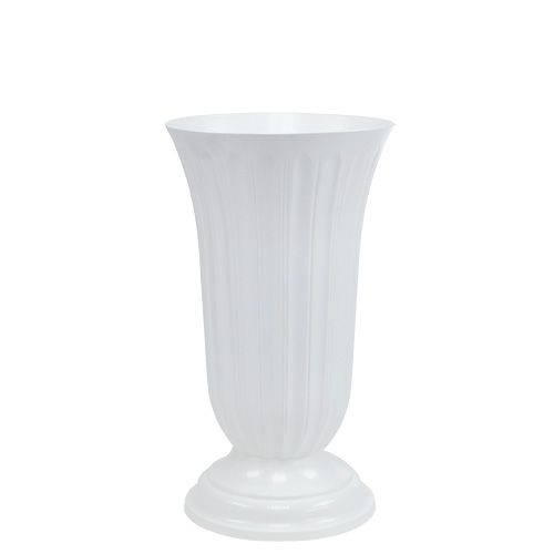 Floristik21 Lilia Vase Weiß Ø16cm 1St