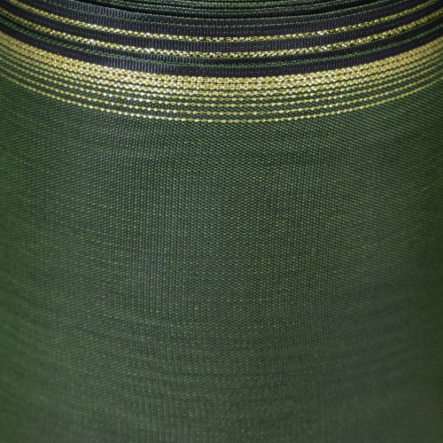 Artikel Elegantes Kranzband Moiré 175mm, Dunkelgrün mit Perlkante und Taftbindung für feierliche Anlässe