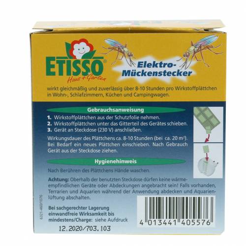 Floristik21 Etisso Elektro-Mückenstecker Mückenschutz