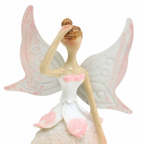 Floristik21 Deko-Figur Elfe Weiß 12cm 2St