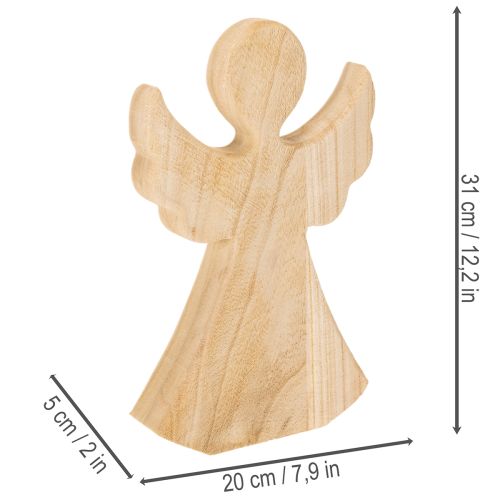 Holz-Dekofigur Engel 30cm