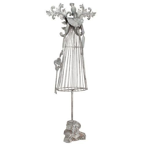 Metall-Engel Dekofigur im Vintage-Stil, H67cm - Zauberhafte Tischdeko & Weihnachtsdekoration