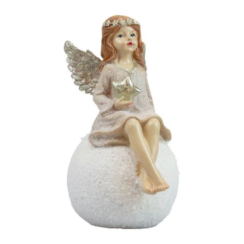Floristik21 Tischdeko Weihnachten Weihnachtsengel Engel mit Stern 21cm