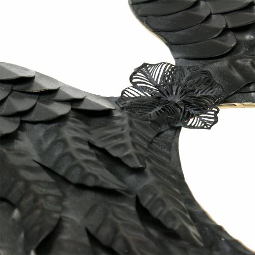 Floristik21 Wanddeko Engelsflügel Schwarz 34cm x 47,5cm