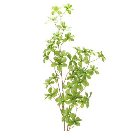 Kunstpflanze Schefflera Zweig 95cm Grün Dekoration für Wohnräume