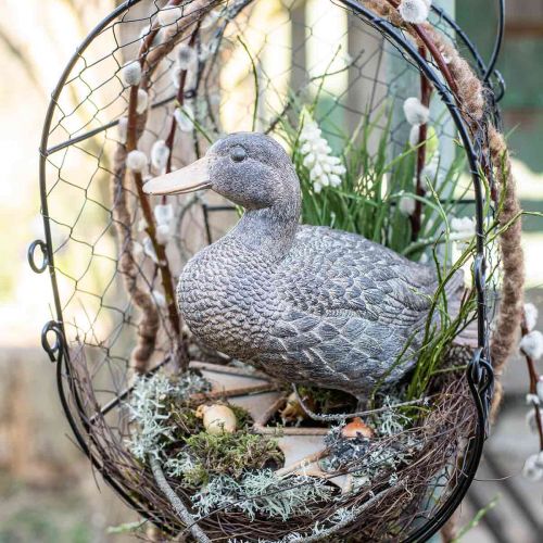 Floristik21 Ente Gartenfigur Dekofigur Entenfigur zum Stellen H18cm