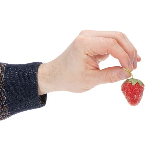 Artikel Kunststoff Deko-Erdbeeren, künstliche Früchte, 4 cm, für Innenbereiche