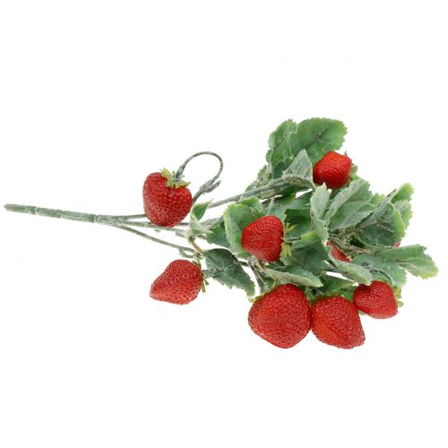 Floristik21 Künstliche Erdbeere als Pick Rot L30cm