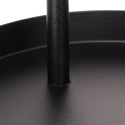 Metall-Etagere rund 58cm zweistöckig Schwarz für Innenbereich | Floristik21.de