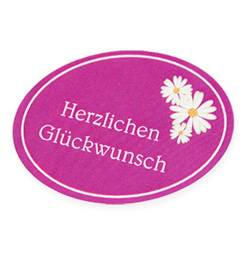 Etiketten „Herzlichen Glückwunsch" 250St