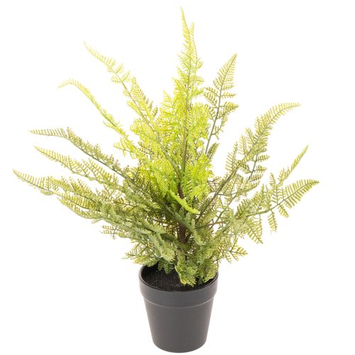 Kunstpflanze Farn im Topf 40 cm Grün für Innenbereich