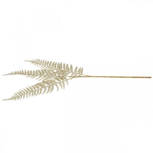 Deko Farn Kunstpflanze Gold, Glitter Weihnachtsdeko 74cm