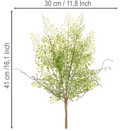 Künstlicher Ruscus Zweig 41 cm Grün für floristische Dekorationen | Floristik21.de