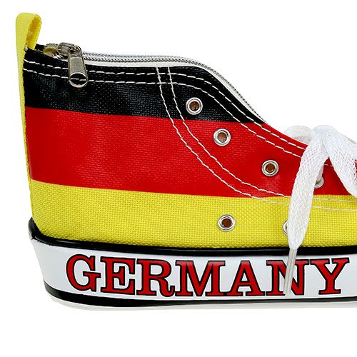 Floristik21 Federtasche als Schuh Deutschland 20cm