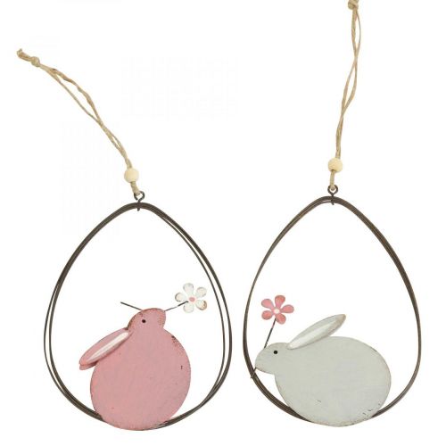 Fensterdeko Osterhase Metall Hängedeko Ostern 15cm 4St