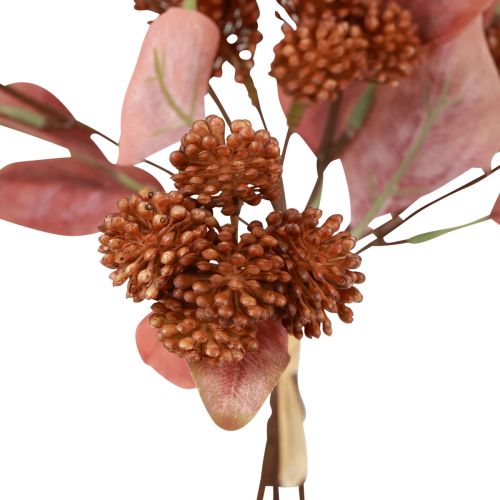 Artikel Fette Henne Rot Sedum Mauerpfeffer Kunstblumen 41cm 3St