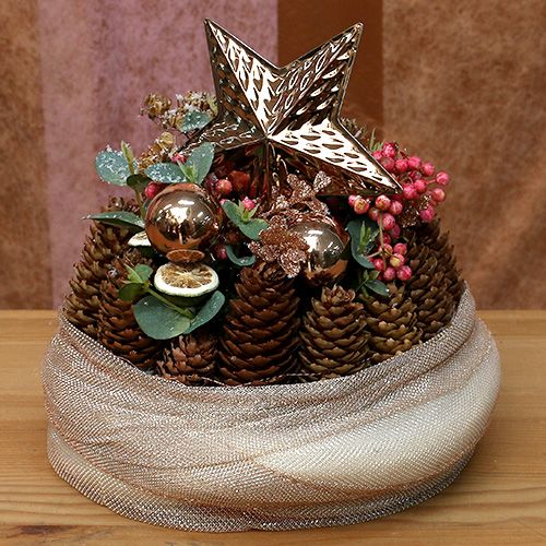 Artikel Weihnachtskugel 4cm Gold glanz/matt Glas 24 St