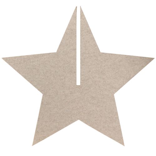 Artikel Filzstern Weihnachtsdeko zum Stellen Beige 62cm – Festlicher Deko-Stern für Tisch & Fensterbank