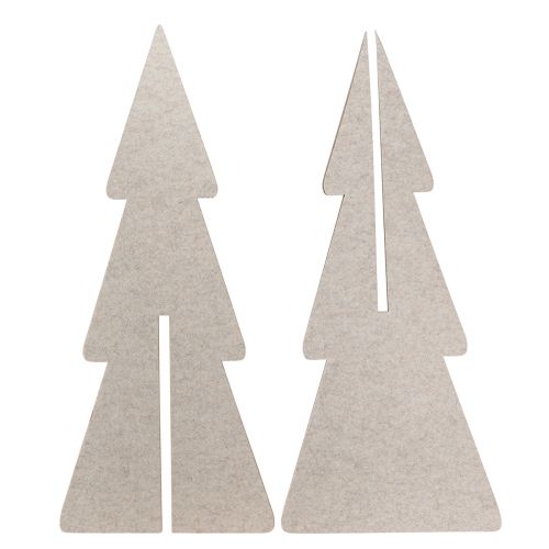 Artikel Filz Weihnachtsbaum Tannenbaum Deko Tanne Beige H80cm