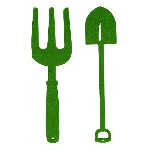 Filz Gartenwerkzeug Grün 4 St