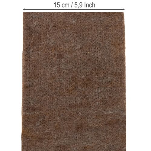 Artikel Hochwertiges Filzband 15cm x 5m aus 100% Wolle in Braun für Deko-Ideen