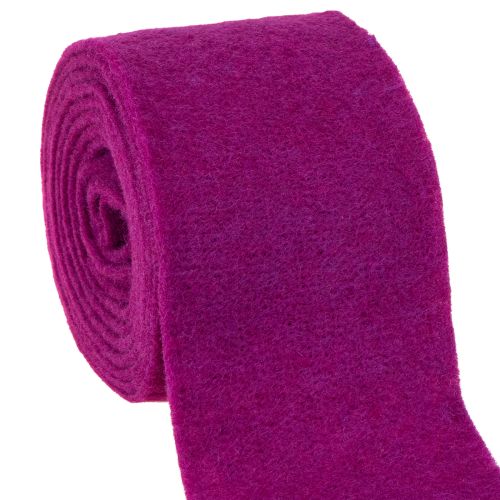 Filzband Fuchsia 15 cm x 5 m aus 100 % Wolle für kreative Deko- und Bastelideen