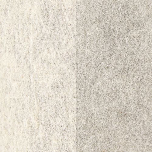 Artikel Filzband 15cm x 5m zweifarbig Grau, Weiß