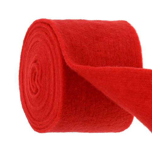 Floristik21 Filzband 15cm x 5m Rot