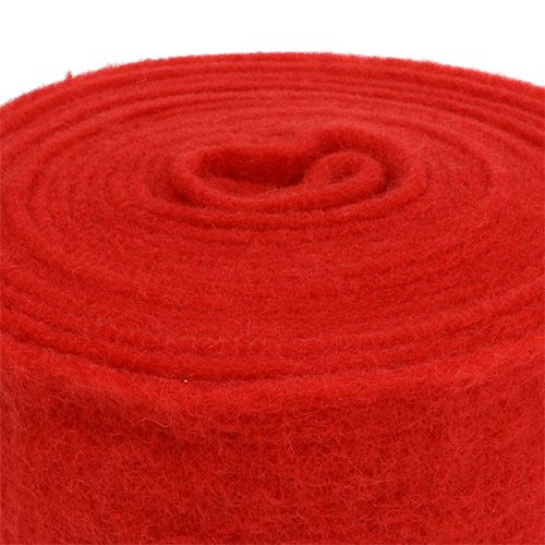 Filzband 15cm x 5m Rot