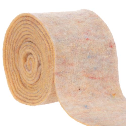 Wollfilzband, zweifarbig, 15 cm x 5 m, Orange und Mehrfarbig, für Topfdekoration