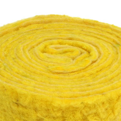 Filzband "Happy" Gelb 7,5cm 5m