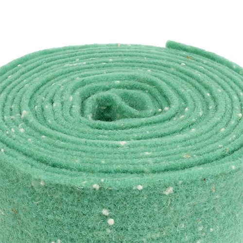 Filzband Mint mit Punkten 15cm 5m