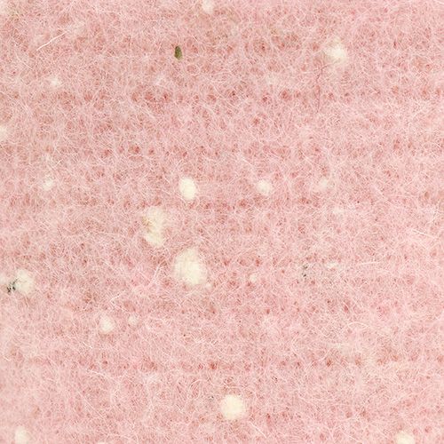 Filzband Rosa mit Punkten 15cm 5m