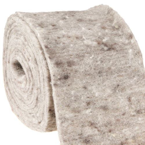 Filzband, Topfband Grau-Natur 15cm 5m