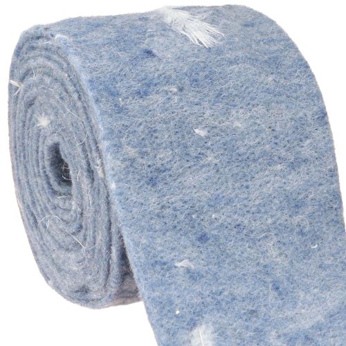 Artikel Filzband Wollband Dekostoff Blau Federn Wollfilz 15cm 5m